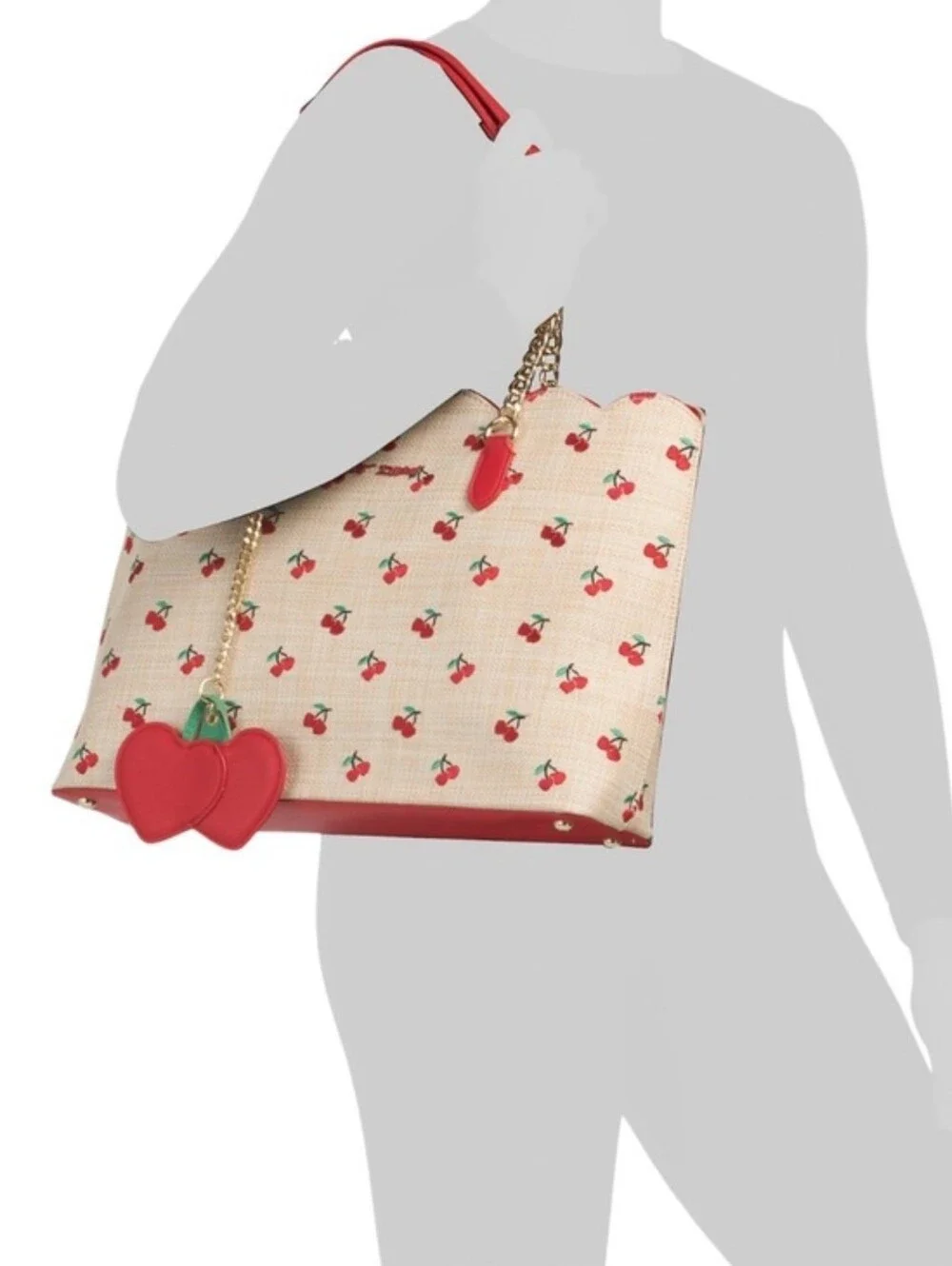 NWT Betsey Johnson Cherry Tote with Matching Wallet